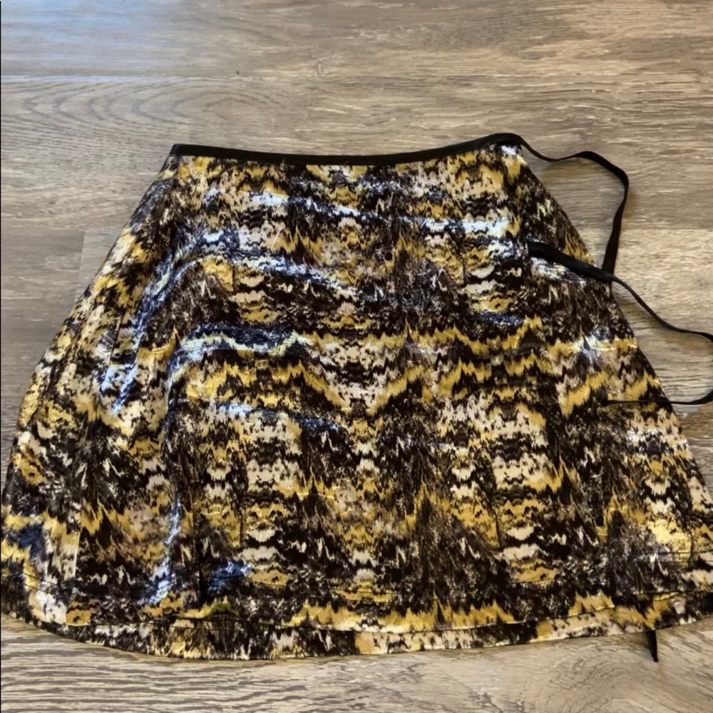 Urban silk wrap skirt